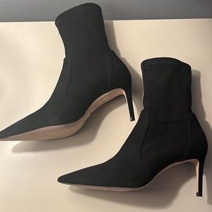 Stuart 75 Stretch Bootie black suede size 7.5 C (wider)